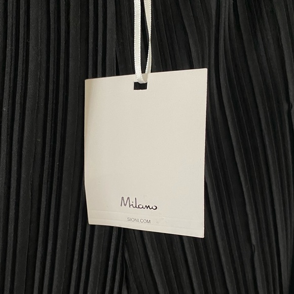 MILANO Black Pleated Pants - Picture 4 of 9